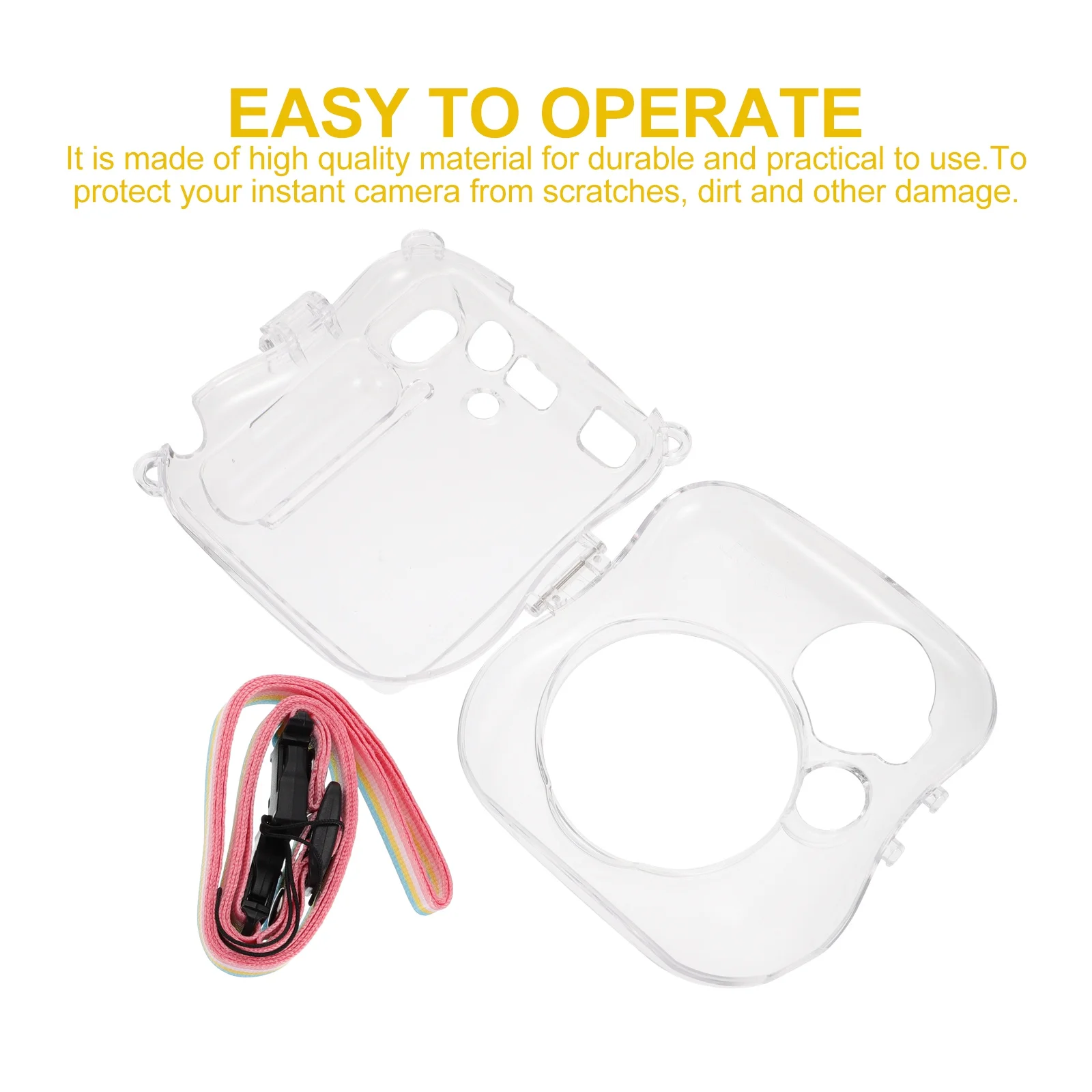 

Instant Camera Case for Mini 25 26 Transparent PVC Protector Bag Scratch Resistant Lightweight Camera Carrying Case for Shopping