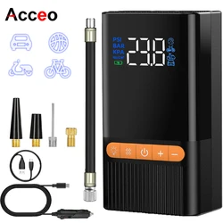 Electric Car Inflator Pump Mini Portable Wireless Air Compressor Air Pump With Digital Display For Car Motorcycle Bicycle Tire