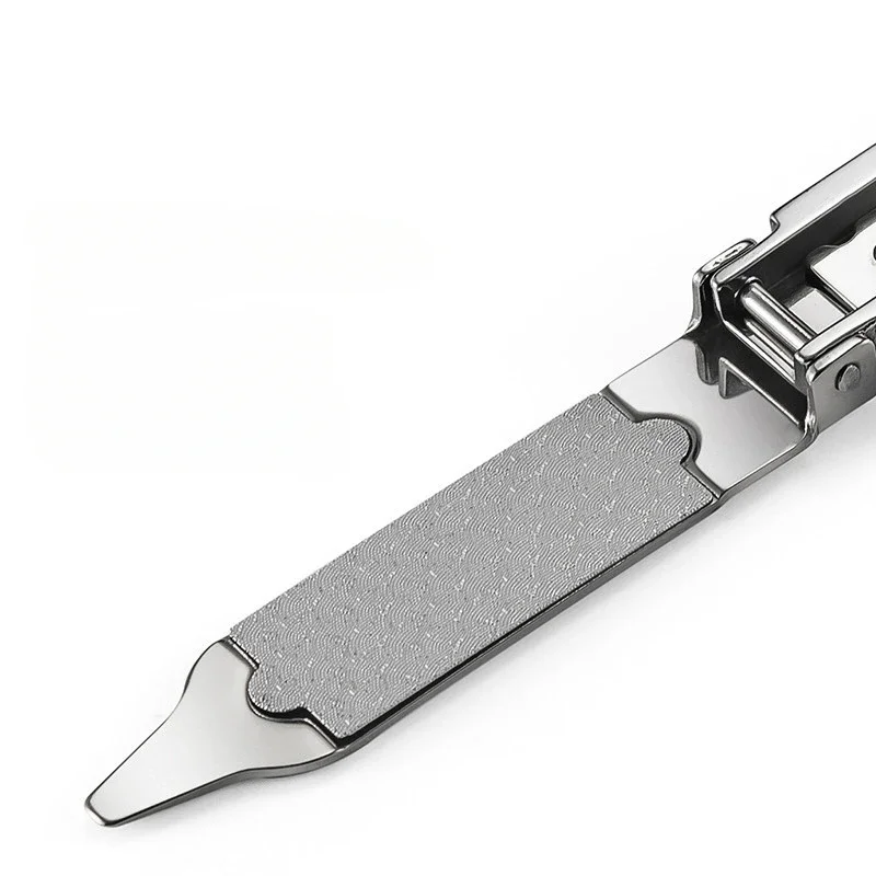 50pcs Free custom LOGO nail clipper keychain, ultra-thin, portable, multifunctional folding nail clipper keychain