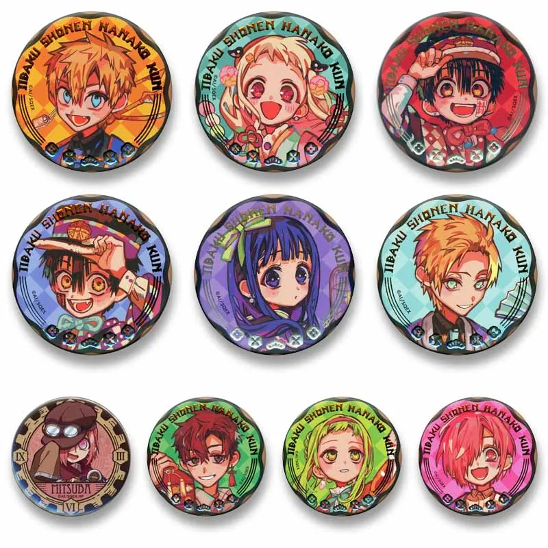 Creative Anime Peripheral Can Badges Tsukasa Yugi Yashiro Nene Aoi Akane Cartoon Brooches Clothes Bag Jewelry Pins Accessories