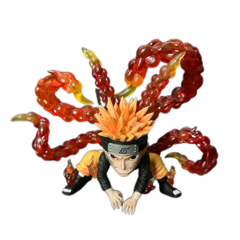 Naruto Bijuu-modus van 13 cm |   Kurama Rampage gevechtsfiguur |   Anime Desktop Decor Cadeau Ornament
