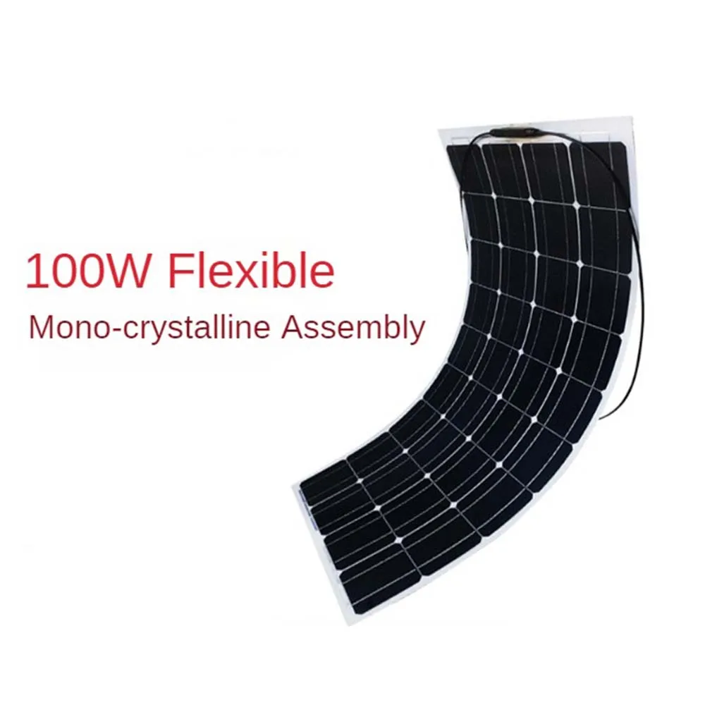 

Get Maximum Efficiency with Flexible Solar PV Panel - 100W/200W, 18V, 5.6/11.1A, Battery Charger for Home and Outdoor Use