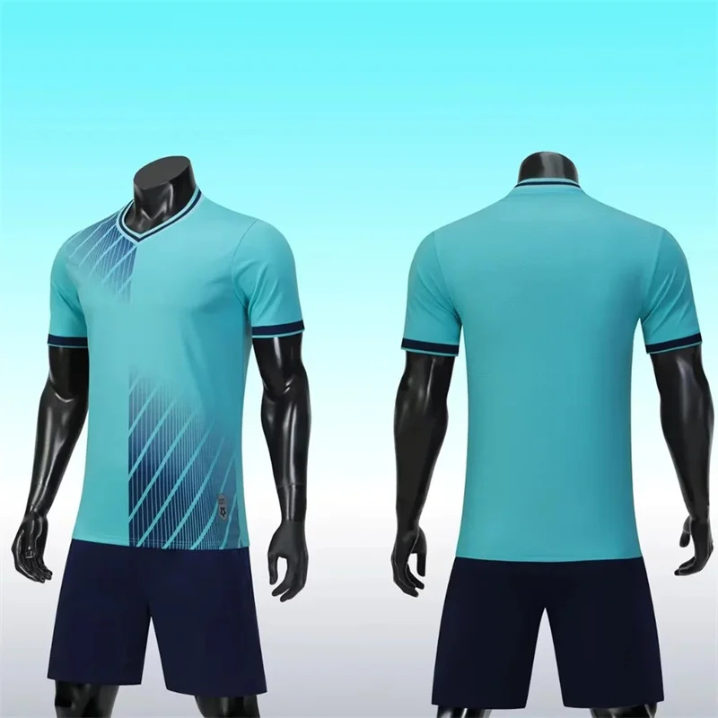 الجملة مخصص لكرة القدم جيرسي بارد الرجال فريق ارتداء قصيرة الأكمام مجموعة كرة القدم الموحدة