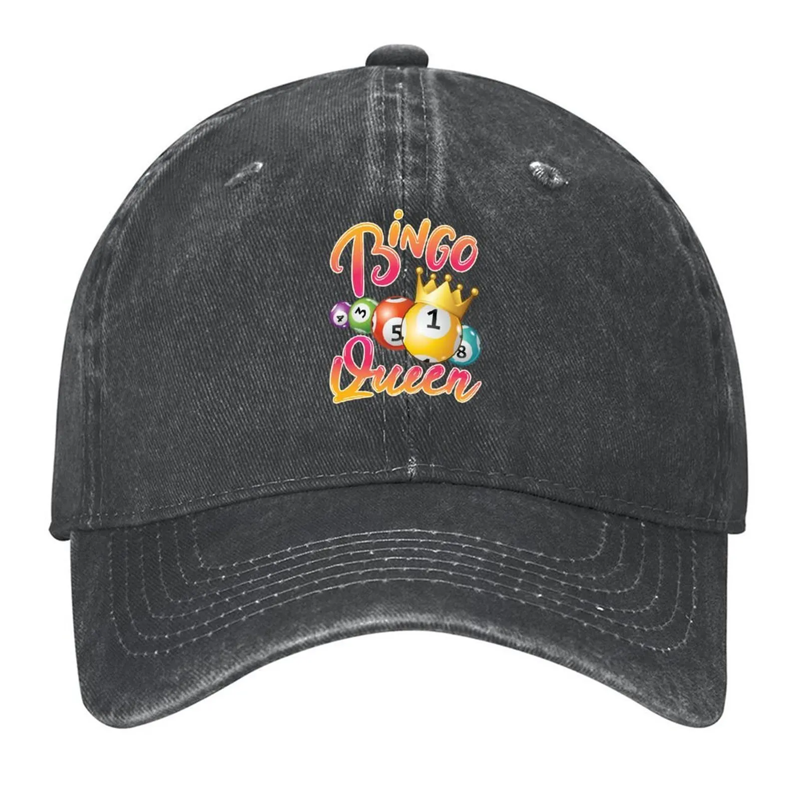 

Bingo Queen Baseball Cap golf hat genuine funny hat New In Hat Baseball Cap Boy Women's
