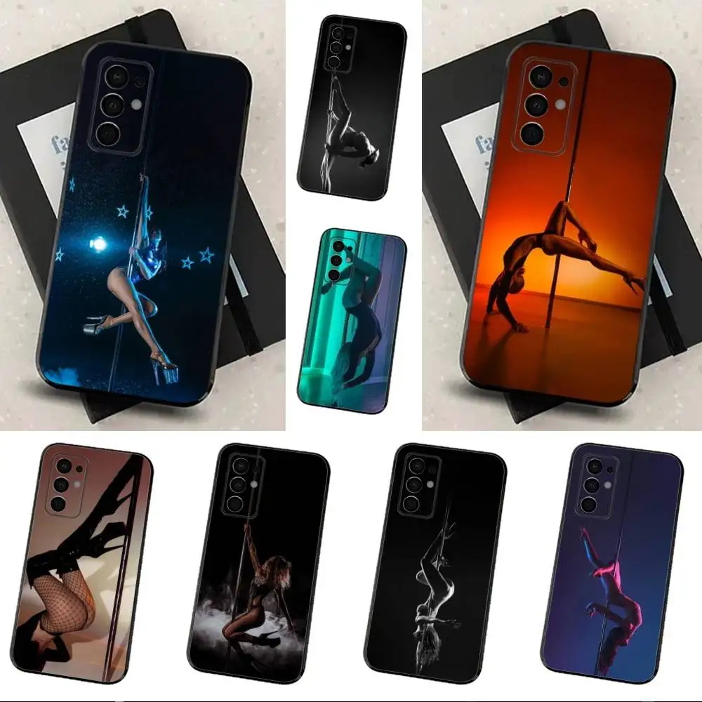 

Pole Dancer Dancing Art For Samsung Galaxy A73,31,71,53,32,72,Note,22,41,8,9,52,J7,Soft Black Silicone Cover Case