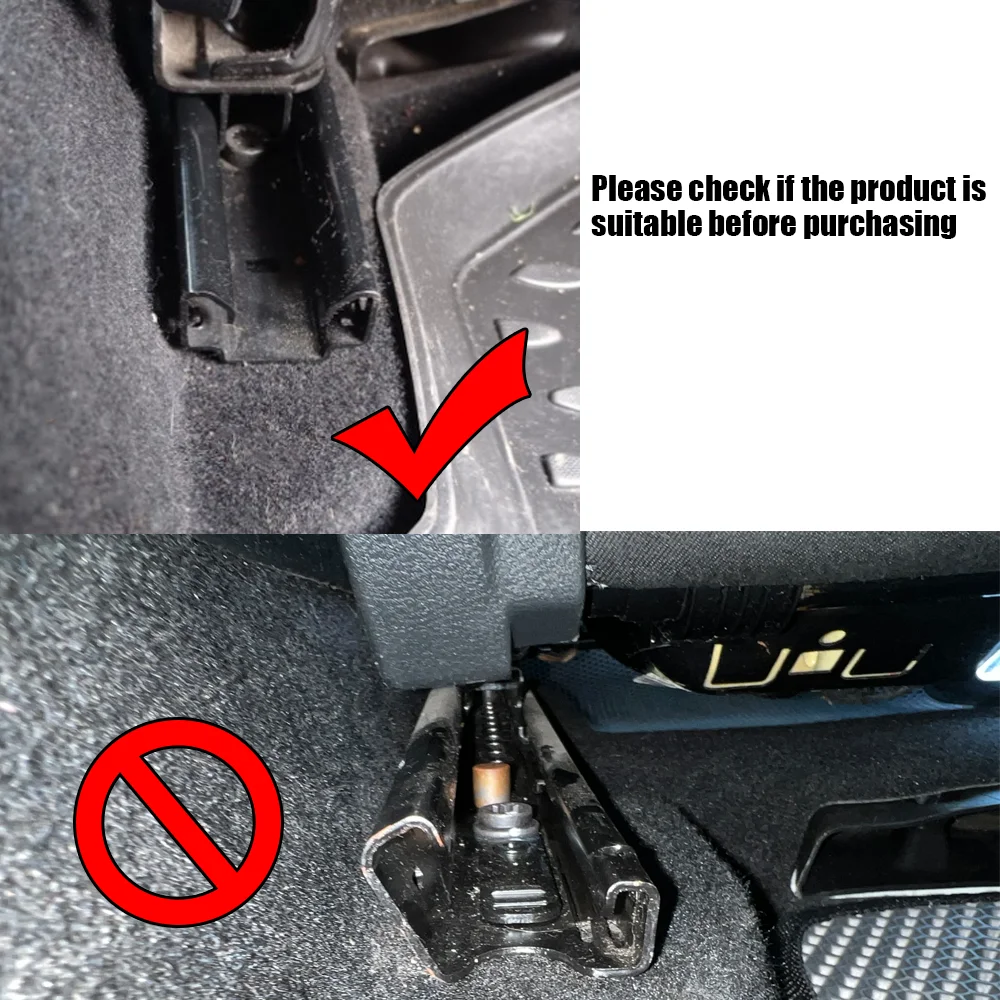 2PCS For Skoda Rapid I II 2012 - 2024 Yeti 2009 2010 – 2017 Seat Slide Clips Sliding Rail Blanking Cap Cover Prevent Scratches