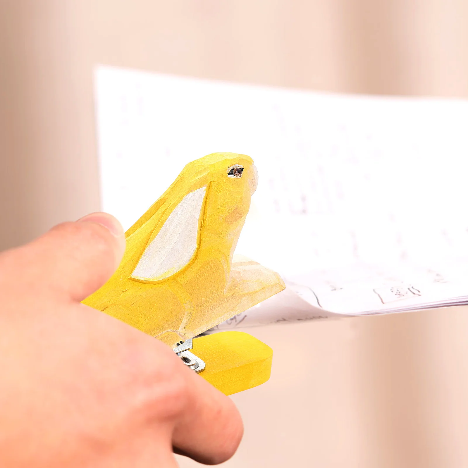 دباسة حيوانات إبداعية، منظم سطح المكتب من الحديد الخشبي، خياطة مستندات أنيقة للمنزل والمكتب والمدرسة، براعة رائعة