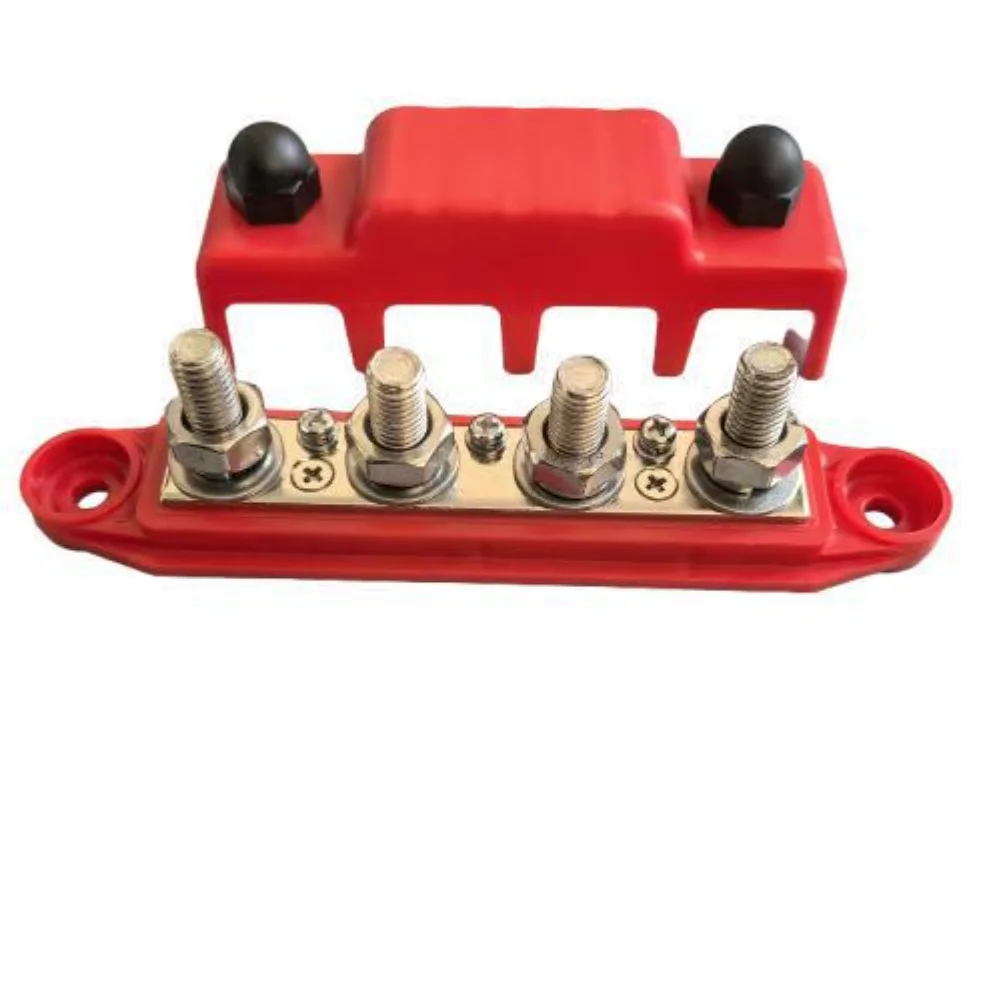 Heavy Duty 12V Busbar Power Distribution Terminal Block 250A for RVs For Automobiles Marine Boats and Yachts Electrical Setup