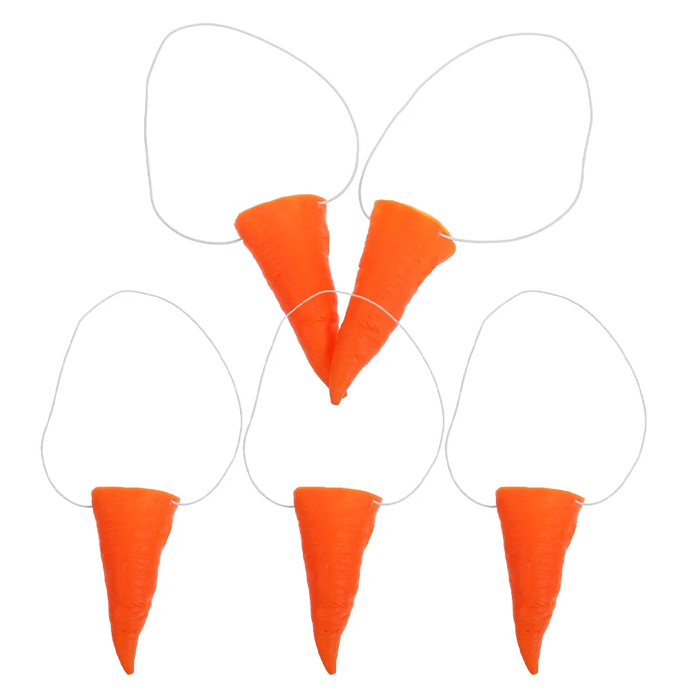 5 pezzi carota naso pupazzo di neve naso pagliaccio puntelli festa vestire costume accessori cosplay pupazzo di neve decorazione festival forniture