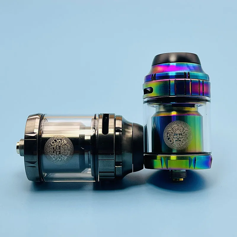 Zeus RTA 25Mm Zeus RTA X Mesh Penyemprot 316ss Dual Kumparan/Mesh 3.5Ml/4.5Ml Rebuildable 510 Benang Rokok Elektrik Vape Tank