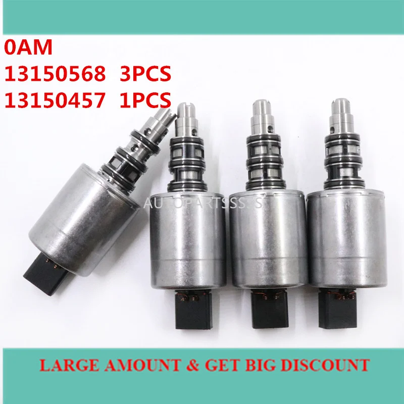 

4Pcs 13150568 13150457 Original 0AM OAM DSG DQ200 Vapor Canister Purge Valve Solenoid Kit For VW For Audi