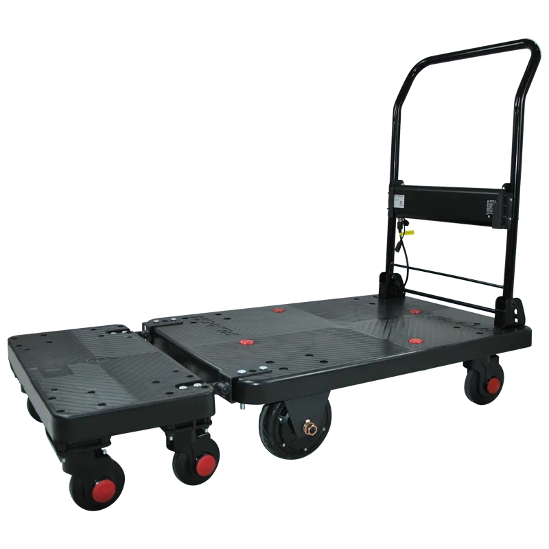 New 300kgs Platform Hand Truck Heavy Duty Warehouse Carts Logistics Tools Electric Trolley