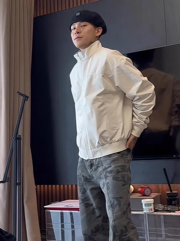 

Модная мужская куртка-пилот большого размера в американском ретро-стиле с воротником-стойкой, хлопковая, весна-осень, верхняя одежда