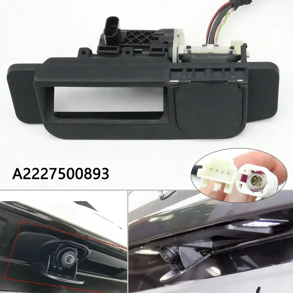 Car Rear View Back Up Camera W/Release Handle Trunk Lock Release Switch For Mercedes-Benz W205 W222 W172 W117 C S SLK CLA Class