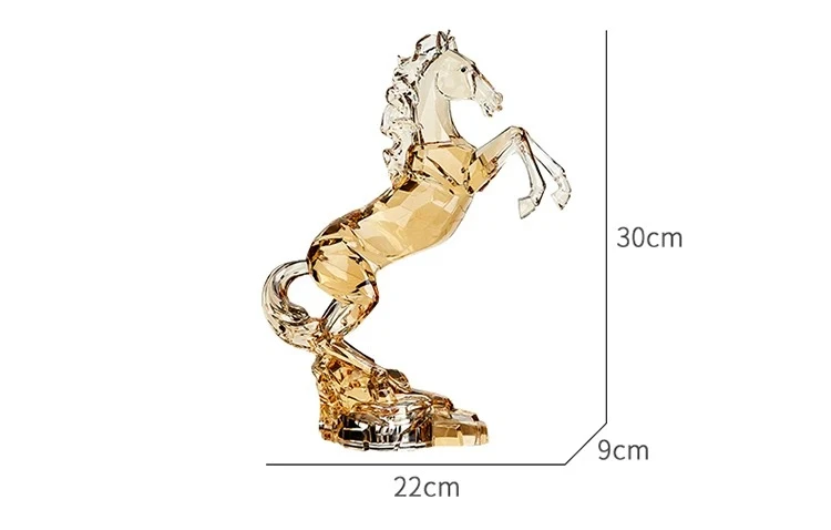 

Crystal Horse Statue,Acrylic Artwork Ornament, Room Decor, Office Desktop Decorations, Crafts Sculpture,