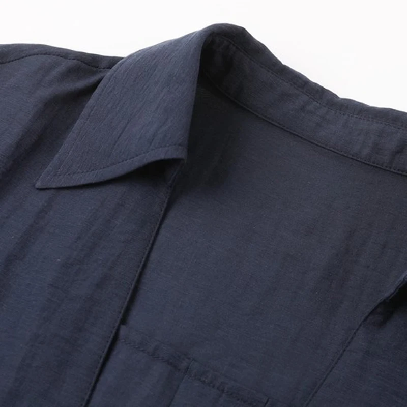 Minimalist Shirt Women Deep V Neck Long Sleeve Elegant Office Ladies Blouse S-XXL Female Tops Blouse