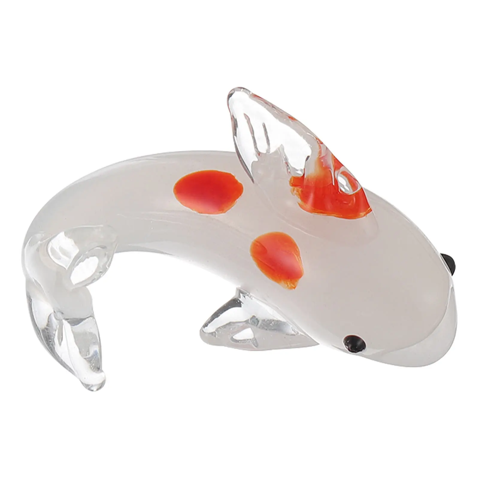 

Fish Home Decor Eco Friendly Glass Fish Shaped Ornament Decorative Desktop Adornment for Living Room Adorable Home Ornaments