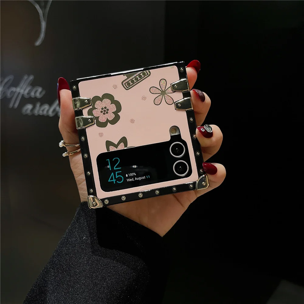 Luxury Glitter Perfume Bottle Cover For Samsung Galaxy Z Flip 6 Z Flip 5 Flower Case For Samsung Galaxy Z Flip 4 Z Flip 3 image 6