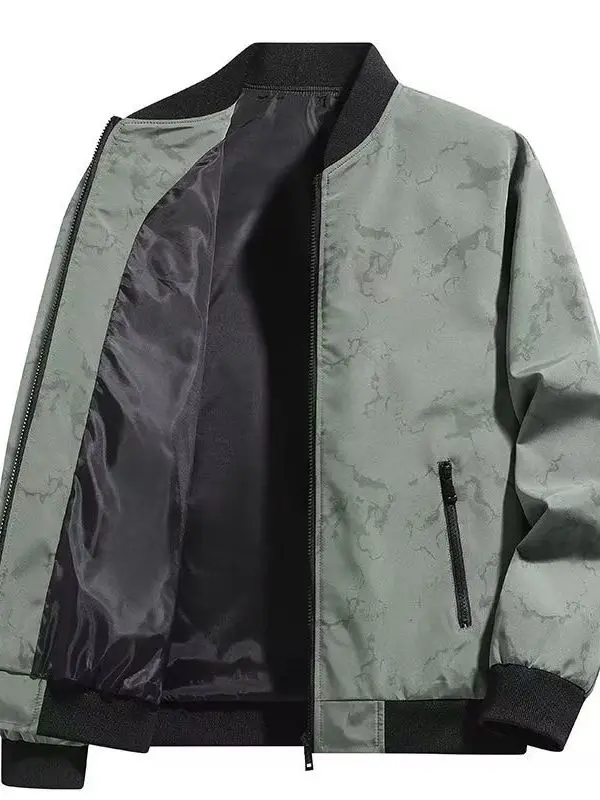 

Весенне-осенняя мужская повседневная бейсбольная куртка в Корейском стиле, облегающее цветное пальто, модная молодежная верхняя одежда, полиэфирное волокно