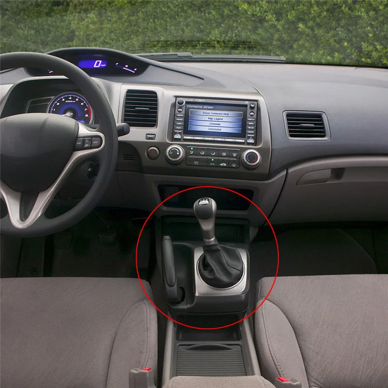 5/6 Speed Vehicle Manual Gear Shifter Lever Change Knob Gaiter Boot For Honda Civic 2006 2007 2008 2009 2010 2011 Car Dust Cover