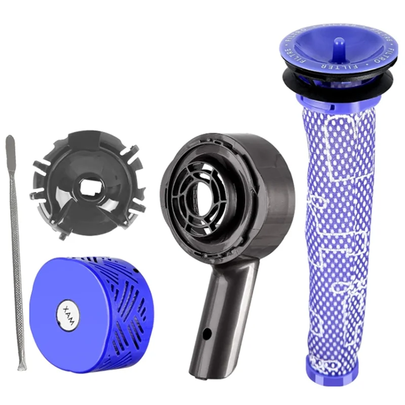 TCF-Motor Rear Cover + Pre&Post HEPA Filter Set+Exhaust Cover  For Dyson V6 DC58 DC59 DC62 DC72 DC74  Vacuum Cleaner Parts