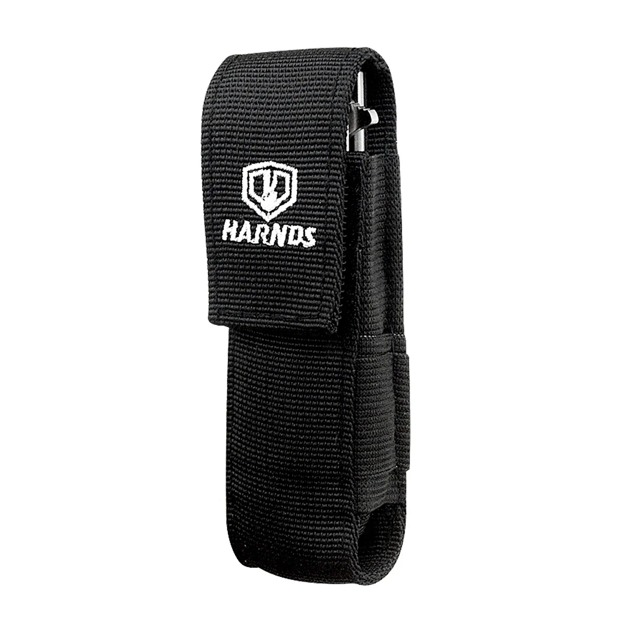 Harnds AK4010 Ballistic Nylon Sheath Multi Tool Holster Elastic Side Panels Knife Pouch With Carabiner