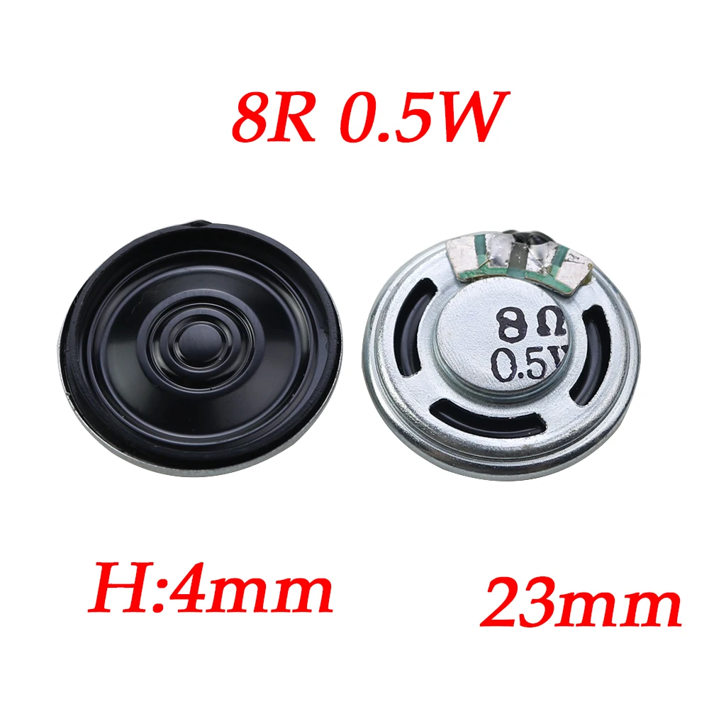 2PC 8R 32R 0.5W Acoustic Speaker 8 Ohm Speaker Diameter 20 23 26 28 30 32 36 40 50 MM Circular Speaker For Audio Diy Electronics