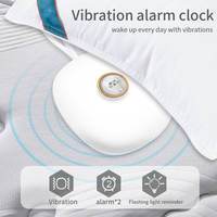 Super Silent Vibrating Alarm Clock Bed Shaker Impact Resistance for Hearing Impaired Snooze Mute Student Clocks Light Reminder