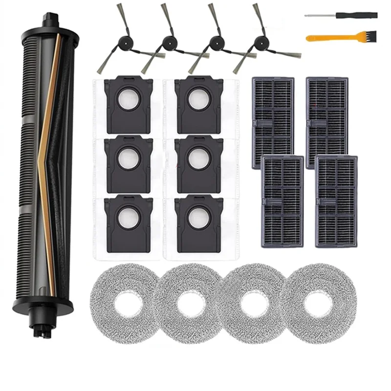 

A25F-для Dreame Mova P50 Pro Ultra, запасные части для пылесоса, боковая щетка Tricut, фильтр Hepa, швабра, тканевый мешок для пыли