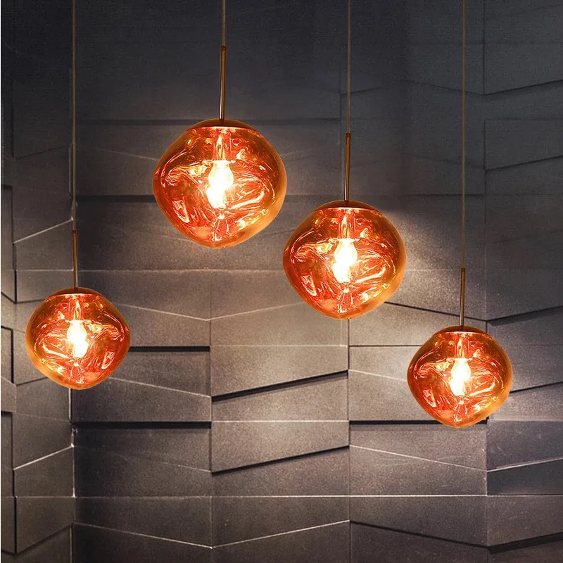 

Nordic For Dinning Room Art Decoration Lava Chandelier Postmodern Single Acrylic Color Lava Pendant Lamp Restaurant Lighting