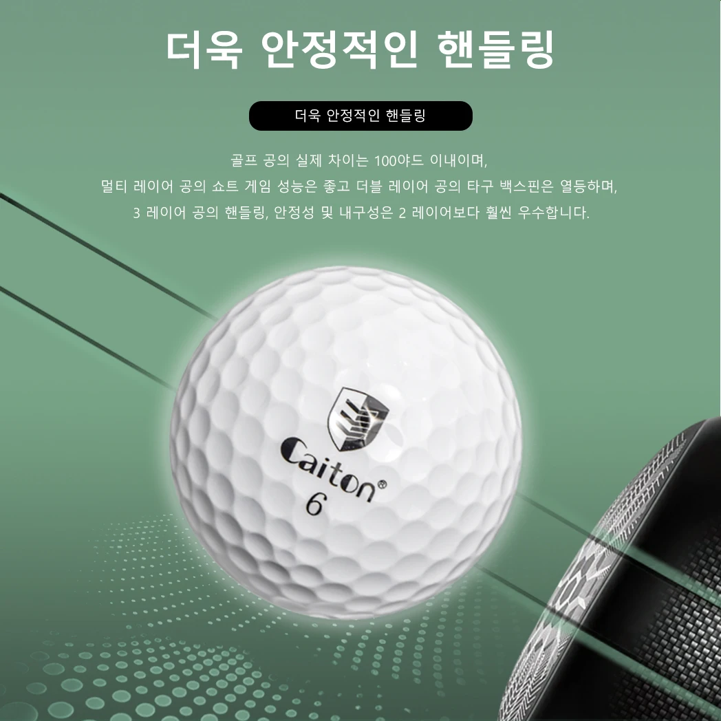 Caiton 50pcs 3-Layer Golf Balls - 332 Dimple, Max Distance, Spin Control, Durable, Accurate - Ideal for Training & Play