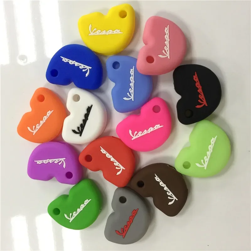 silicone rubber key cover protector for Vespa piaggio new fly gts super 300 Gilera Nexus 500 key