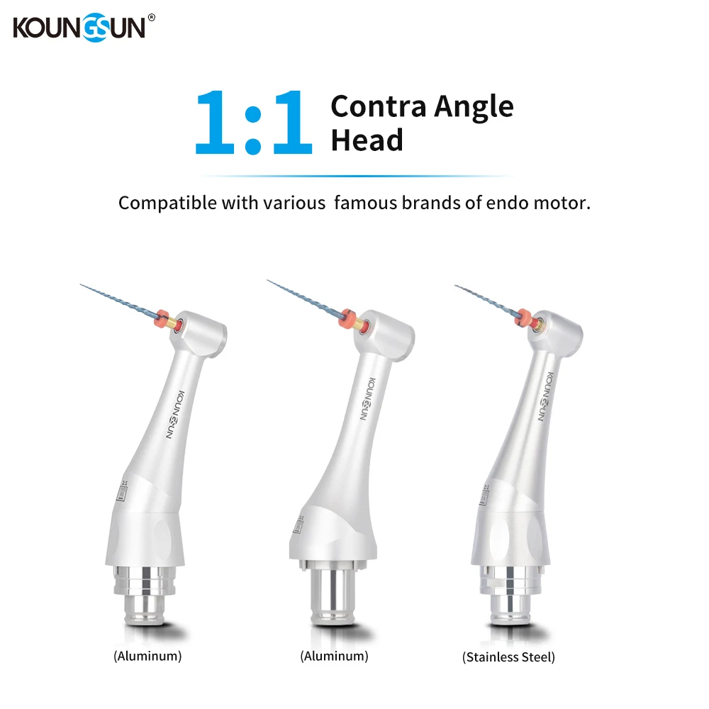 Dental Handpiece 1:1 Contra Angle Head For Endomotor