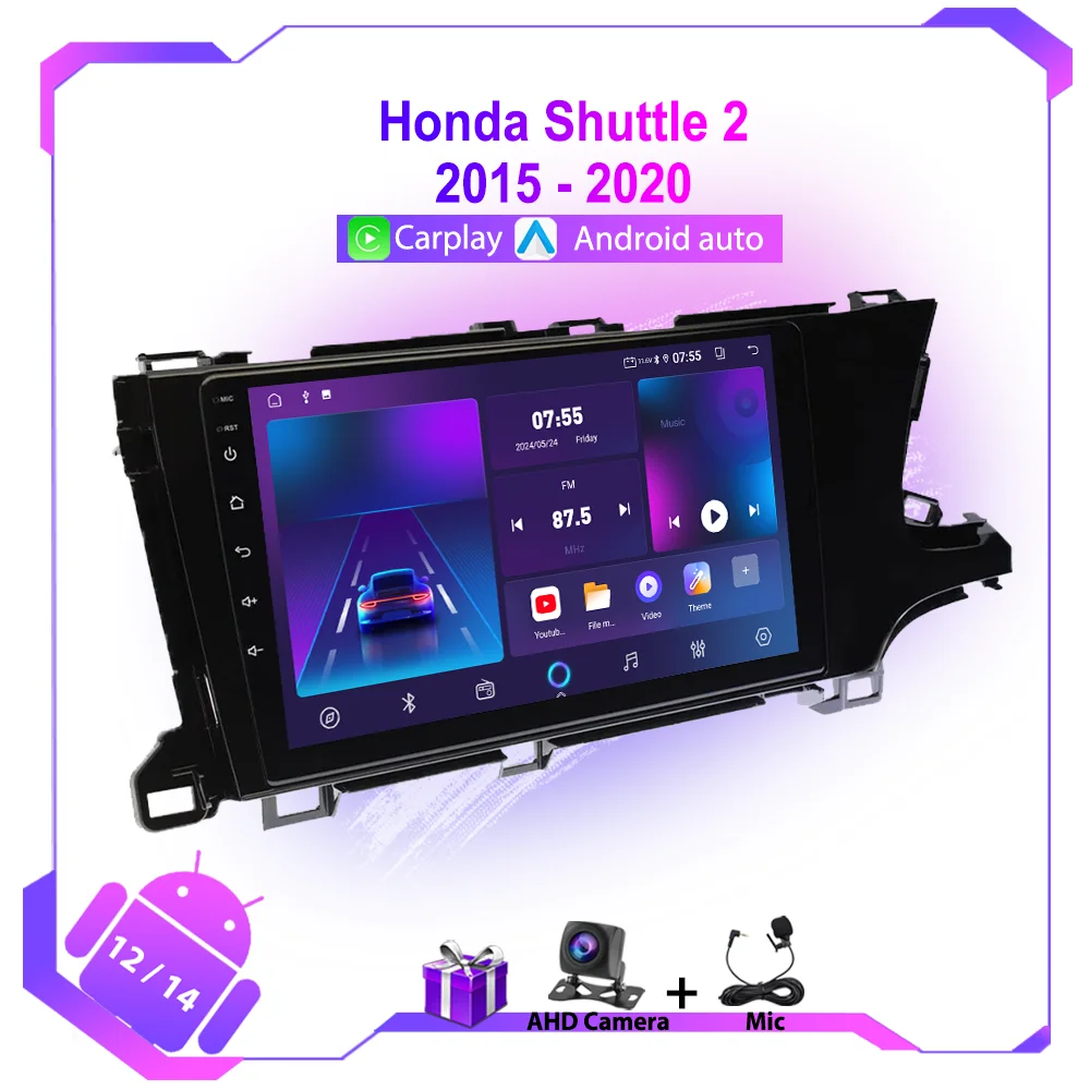 

Автомобильный радиоприемник Carplay Android для Honda shut2 2015-2020 стерео Мультимедийный плеер GPS-навигация Авторадио 4G WIFI DSP головное устройство