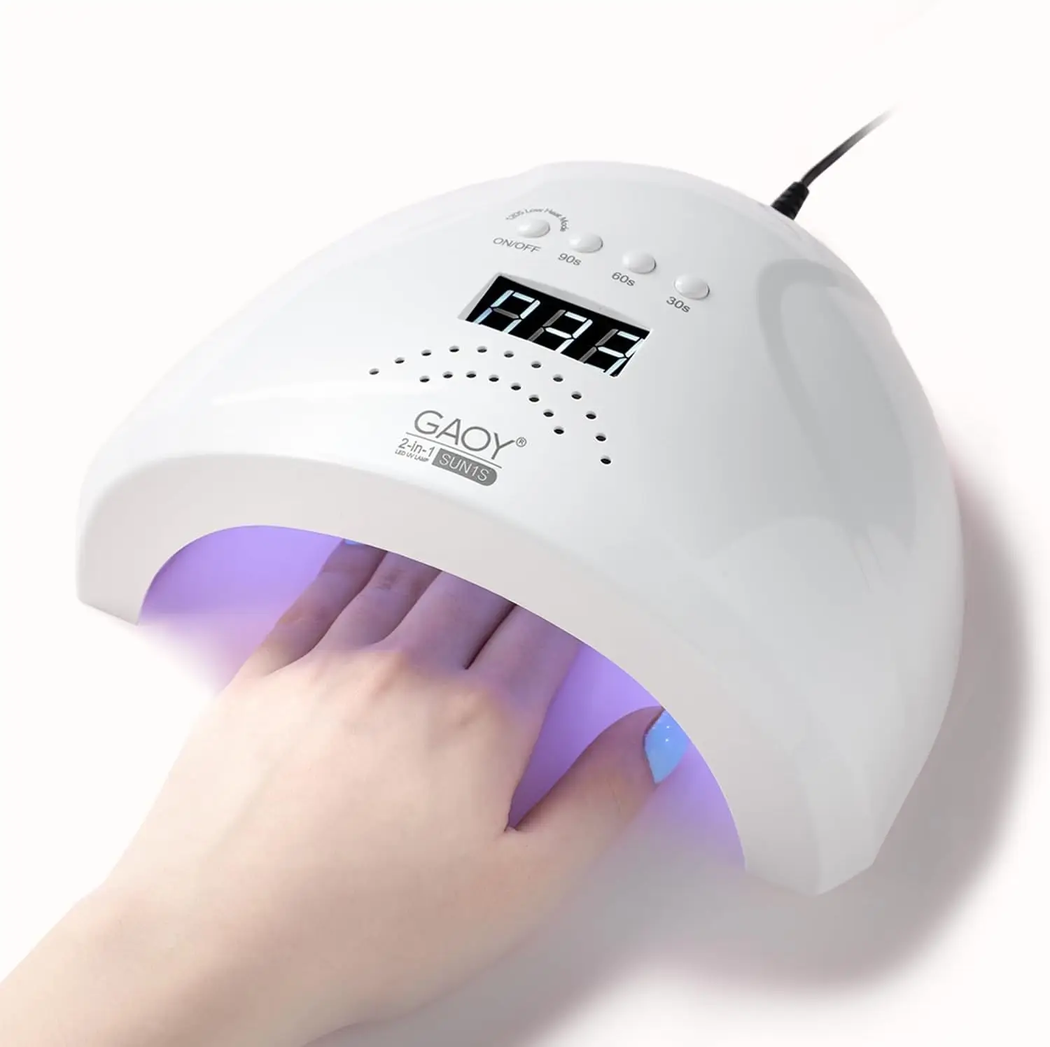 مصباح أظافر LED بالأشعة فوق البنفسجية، ضوء بالأشعة فوق البنفسجية مع شاشة LCD، مجفف أظافر احترافي مع مستشعر تلقائي، 4 مؤقتات ووضع حساس #1