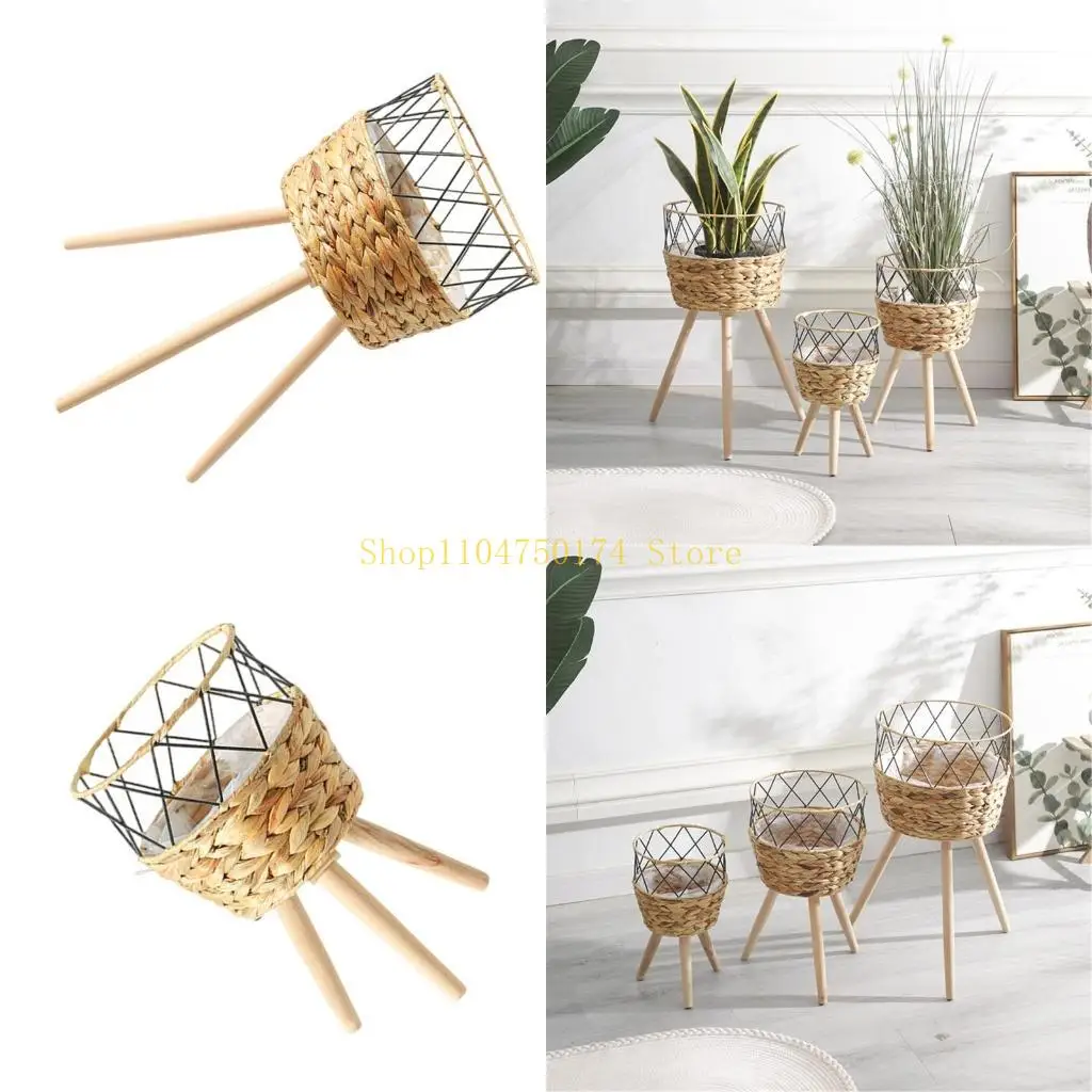 

Подставка для растений с деревянной опорой для ножек, полка для хранения цветочных горшков, ручная работа, лидер продаж