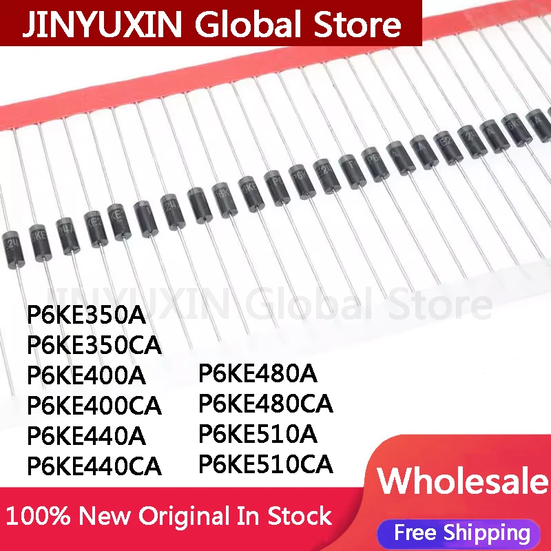 20Pcs P6KE350A P6KE350CA P6KE400A P6KE400CA P6KE440A P6KE440CA P6KE480A P6KE480CA P6KE510A P6KE510CA Stock Wholesale