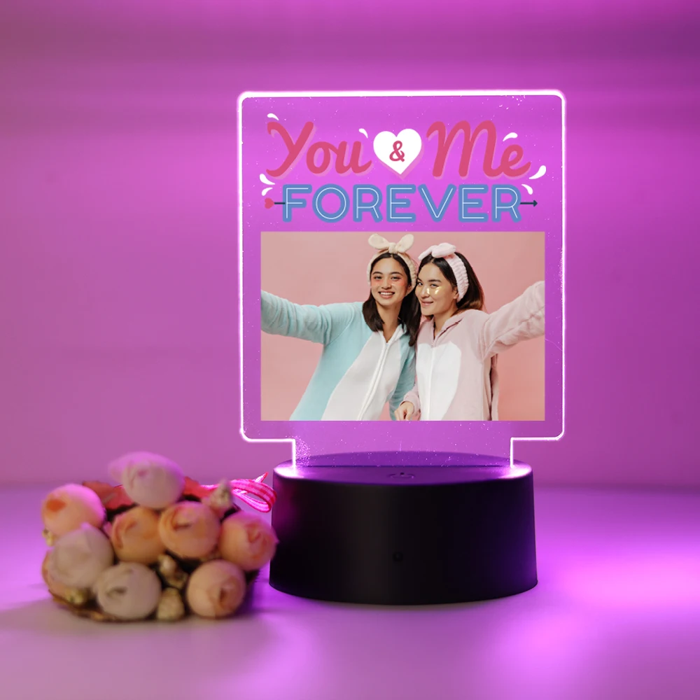 

Personalized Custom Sister Fashion Creative Table Bedside Lamp Room Decor For Boys Birthday Children'S Lamp