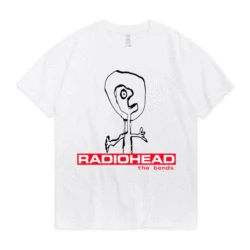 Rock Band Radiohead The Bends Graphic T Shirts 90s Vintage Punk Hip Hop Short Sleeve Tee Shirt Oversized Streetwear T-shirt Male