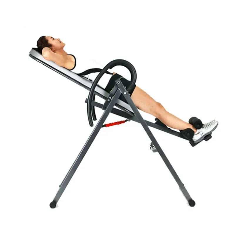 Inverted Table 2024 Multiple Protection Adjustable Height And Angle Folding Inversion Table Back Stretching Machine