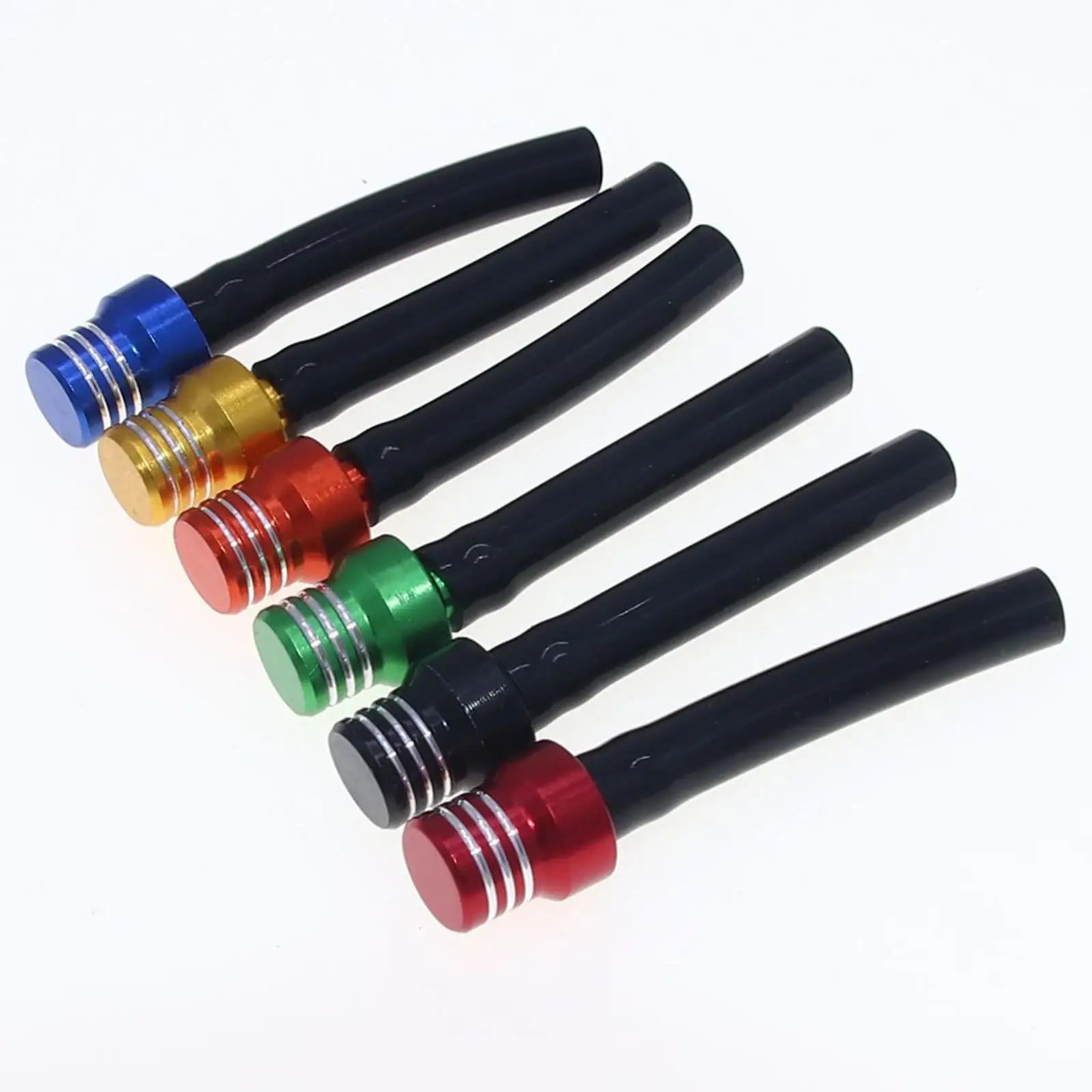 Fuel Tank Air Vent Aluminum Breather Hose Set Universal Motorcycle Gas Cap Cover Upgrade for Off Road and Street Bikes
