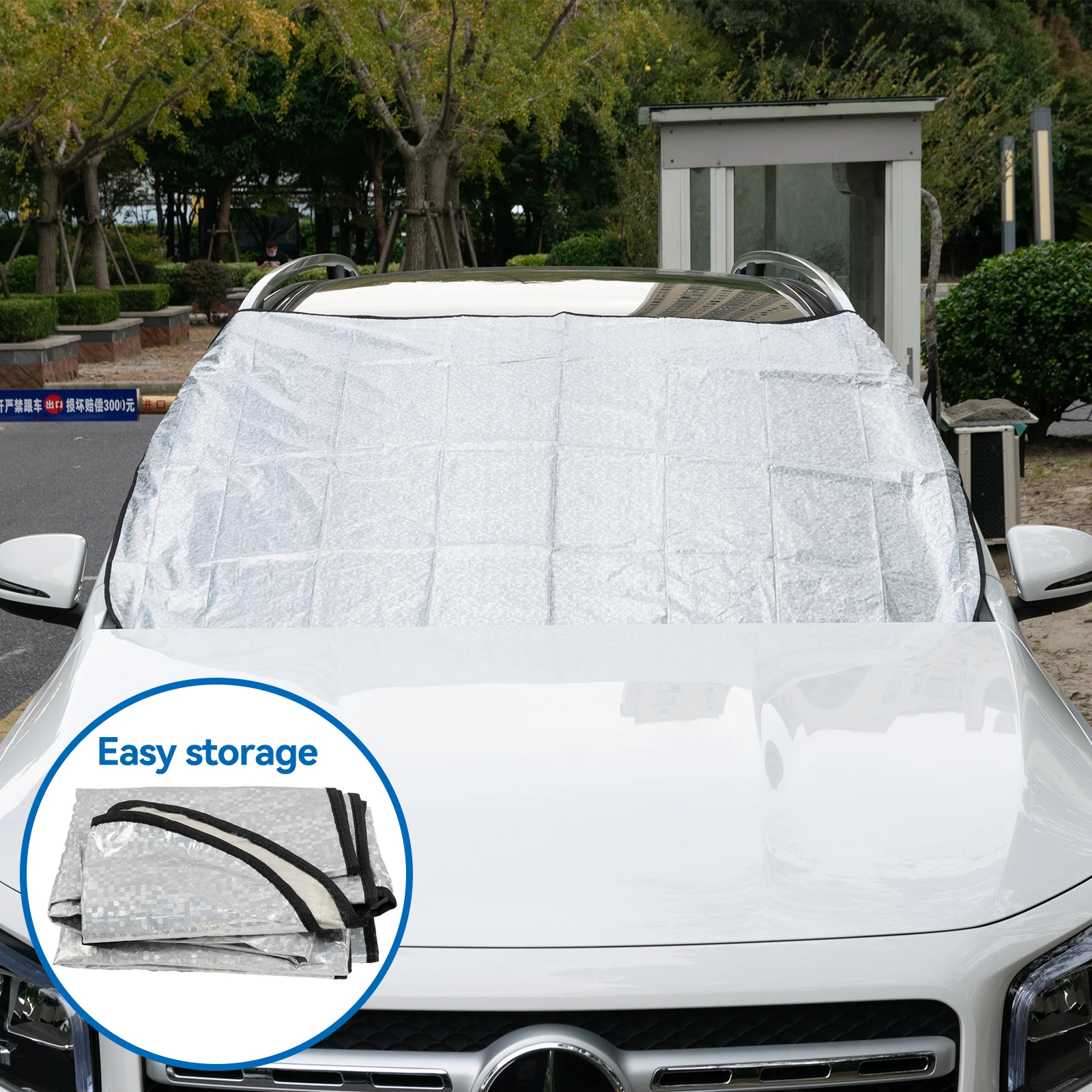 Winter Car Windshield Cover Windscreen Front Covers Anti Snow Frost Ice Shield  Sun Shade Dust Protector Heat Sun Mat Windscreen