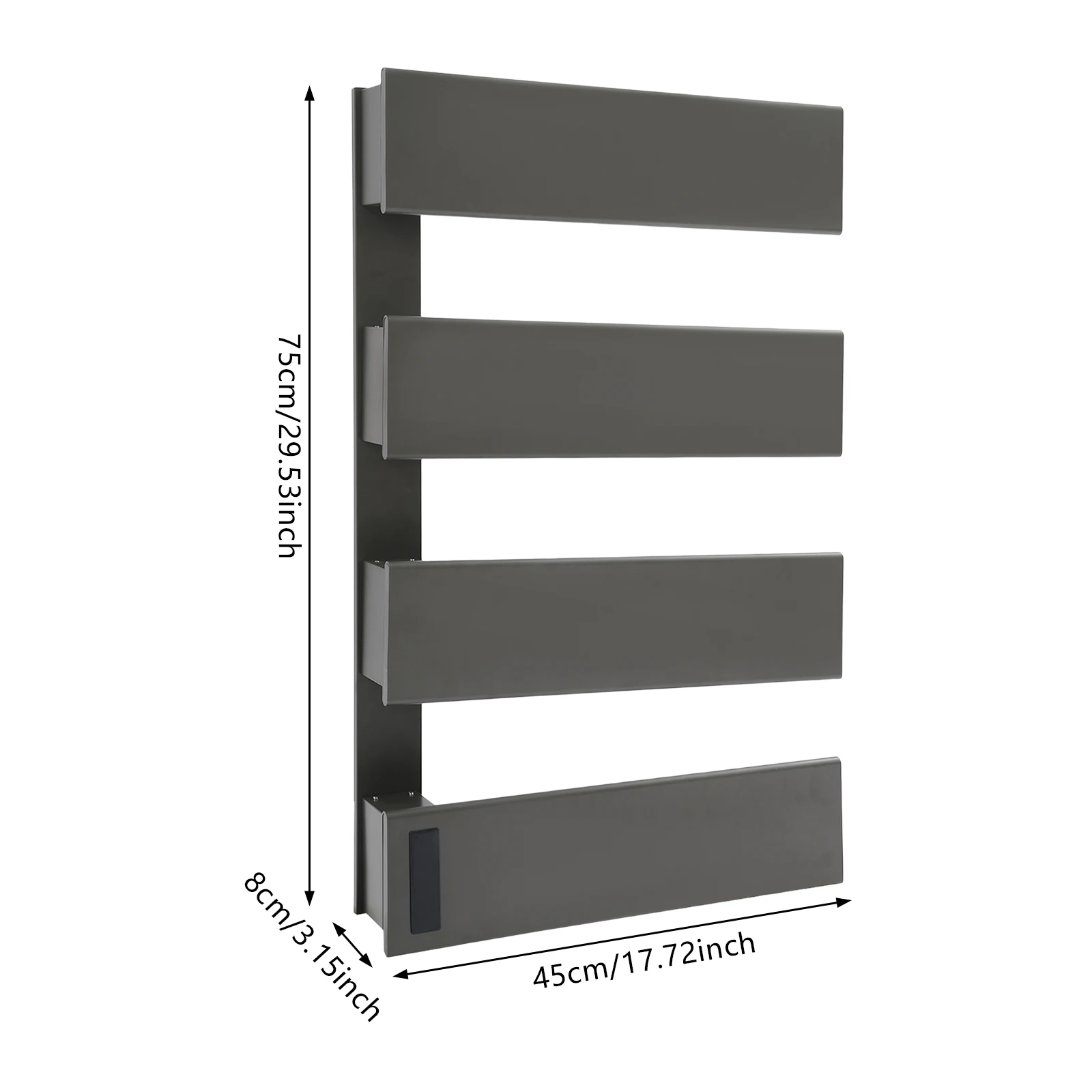 4-tier الكهربائية منشفة دفئا 110 فولت الحائط منشفة سخان سبائك الألومنيوم منشفة كهربائية دفئا مع شاشة LED مقاوم للماء