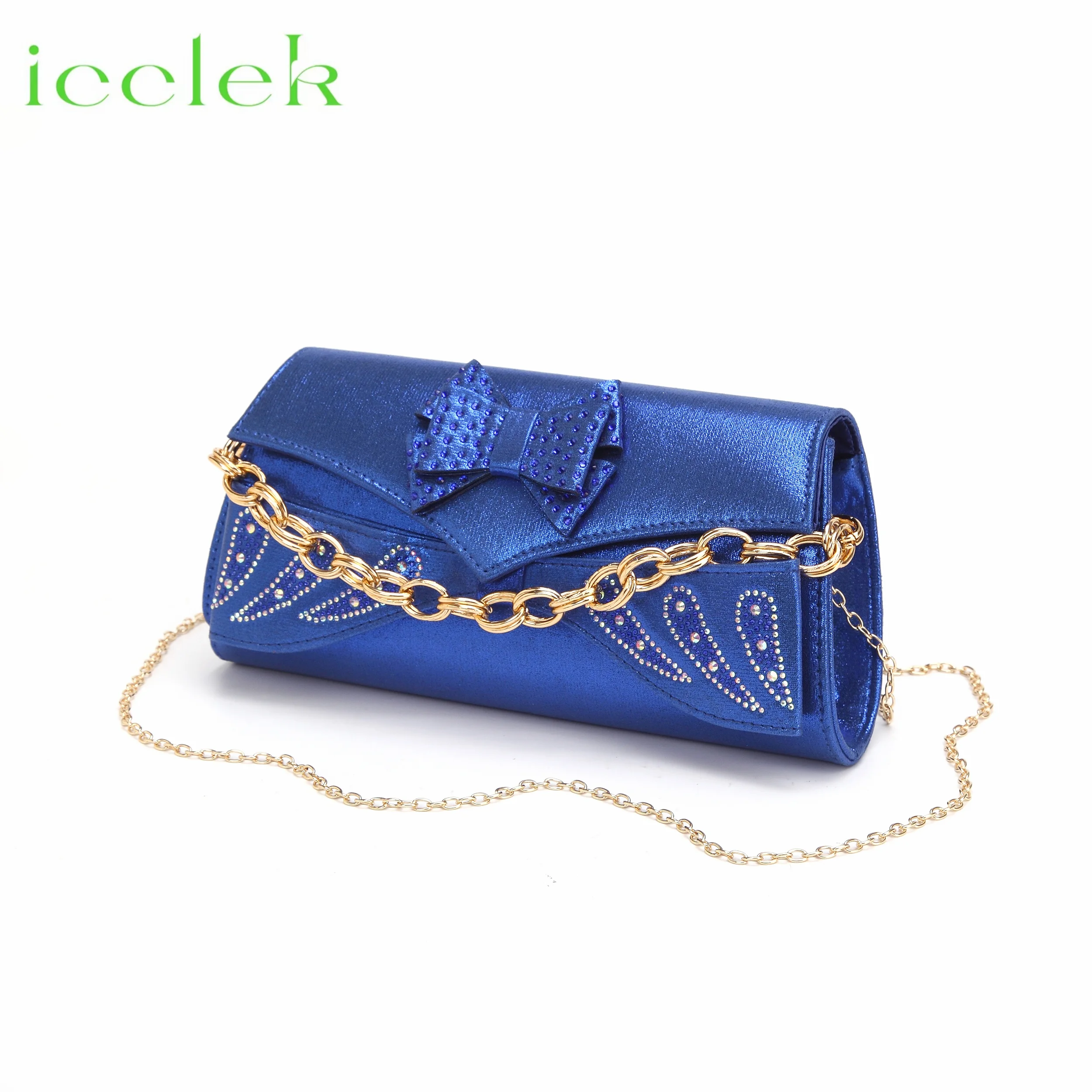 2024 New Coming Royal Blue High Quality Elegant Design Ladies Shoes Matching Bag Set For Women Party Pump