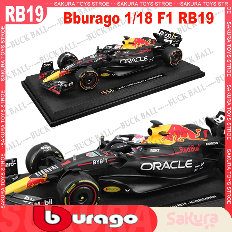 

1/18 Scale Bburago F1 RB19 2023 Red Bull #1 #11 Racing Verstappen Perez Formula 1 Alloy Diecast Model Car Collectble Car Toys