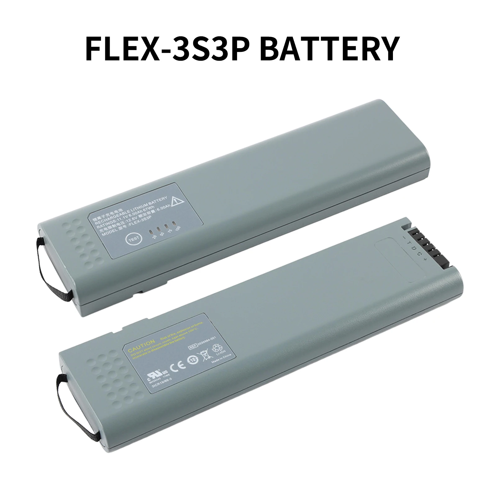 FLEX-3S3P Replacement Medical Battery For GE Healthcare B650 B105 B125 Patient Monitor U80206AR01 2036984-001 FLEX-3S3P-6 67WH