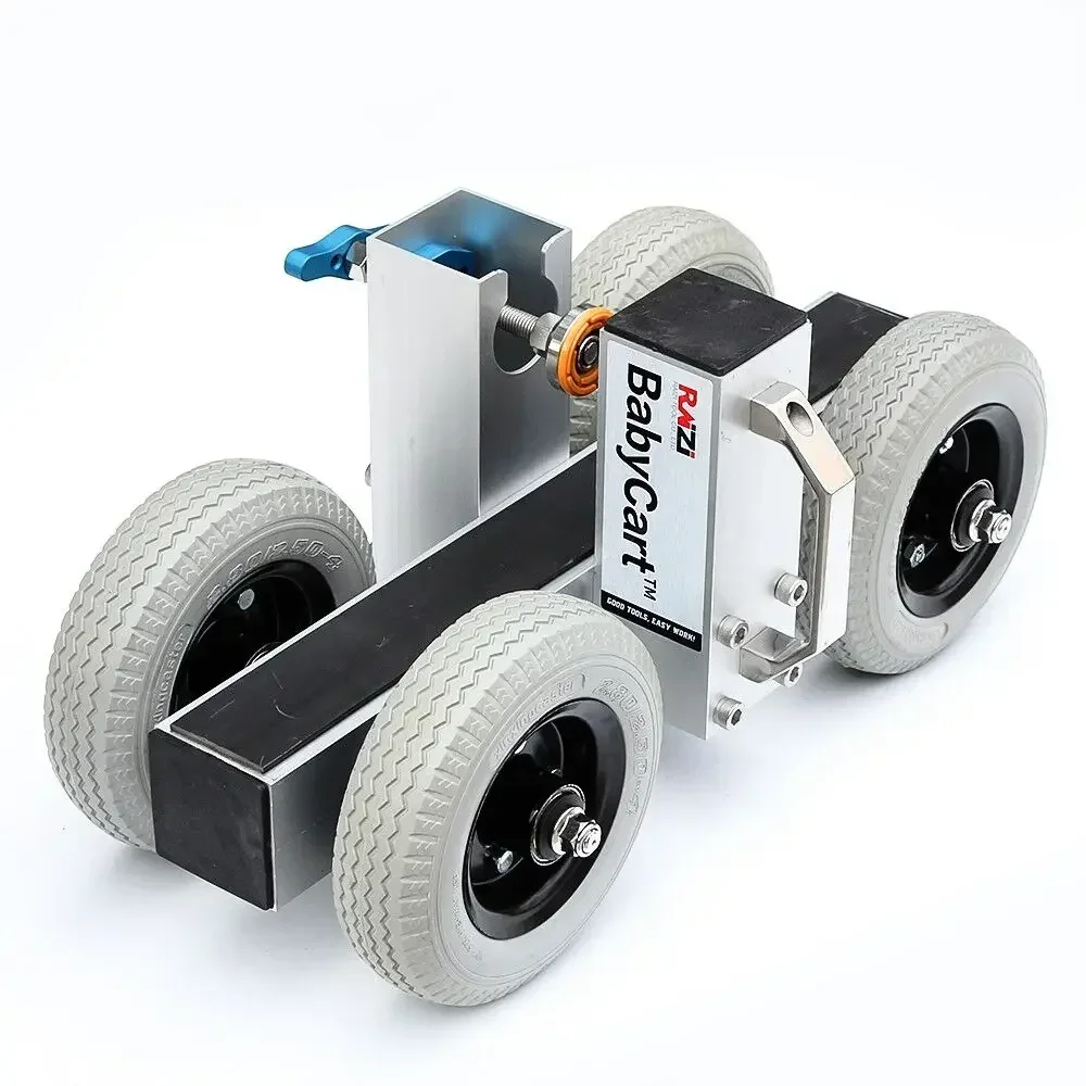 

Raizi 8 Inch Universal Cart Trolley Wheel Heavy Duty PU Foam Rubber Caster with Side Brake for Moving Tools - Solid Gray