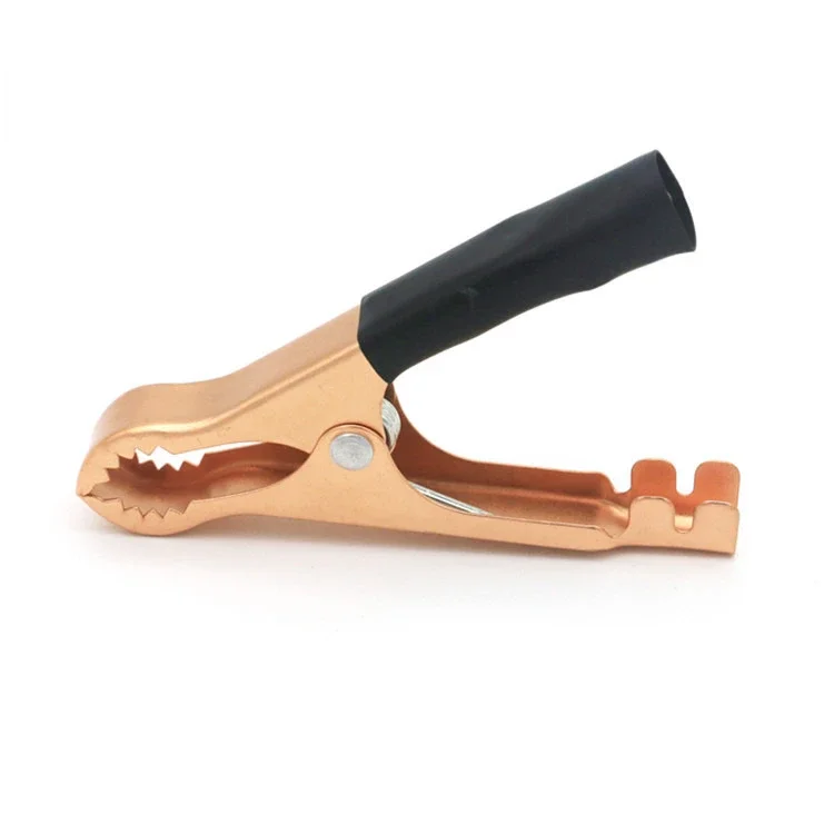 2Pcs 50A Rouge + Noir 75mm Crocodile Car Caravan Van Battery Test Lead Clips Best Promotion Alligator Clips Connector Plug Power