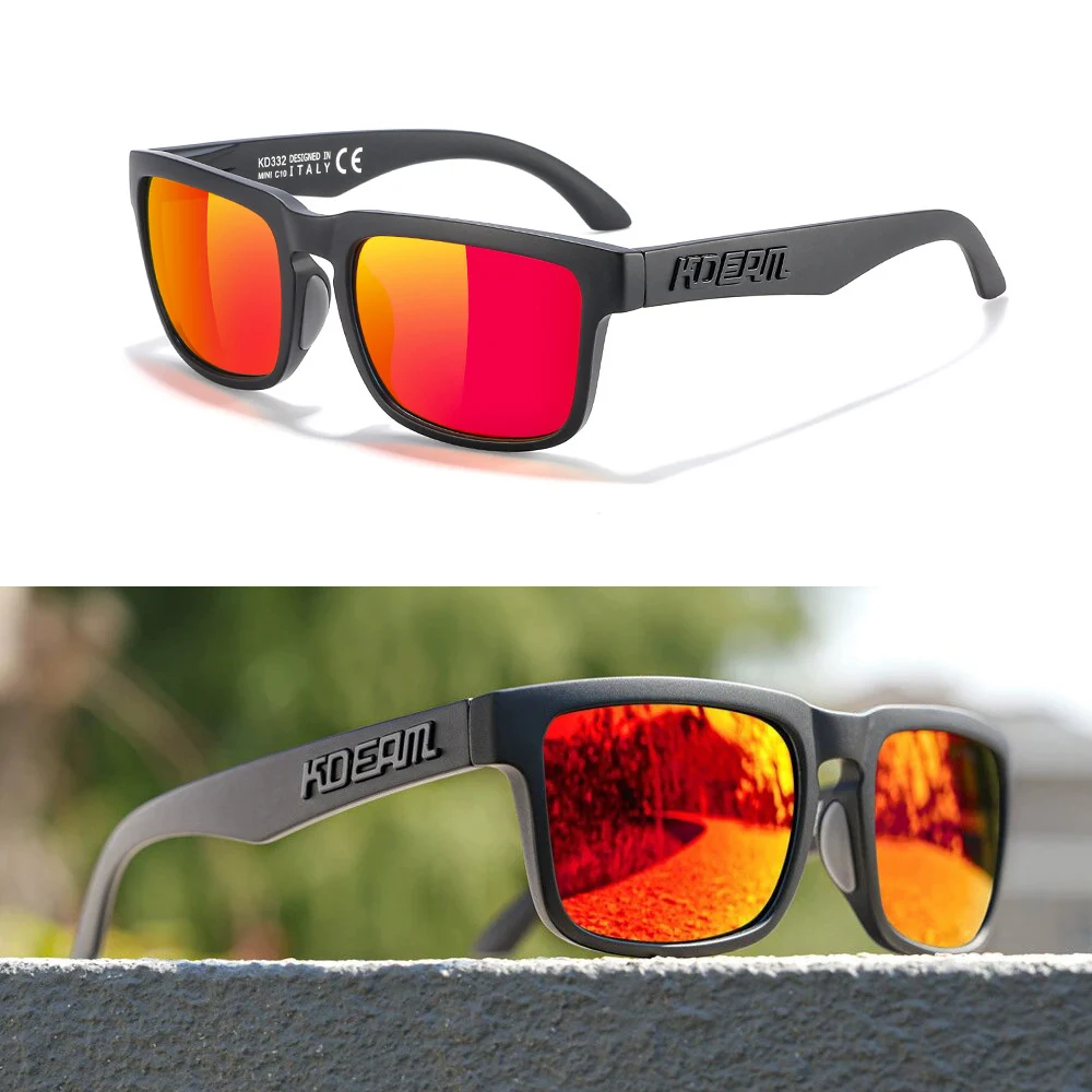 

KDEAM Design For Young Age Small Size Polarized Sunglasses TR90 Ultra light Girls Shades Outdoor Sports Boys Sun Glasses UV400