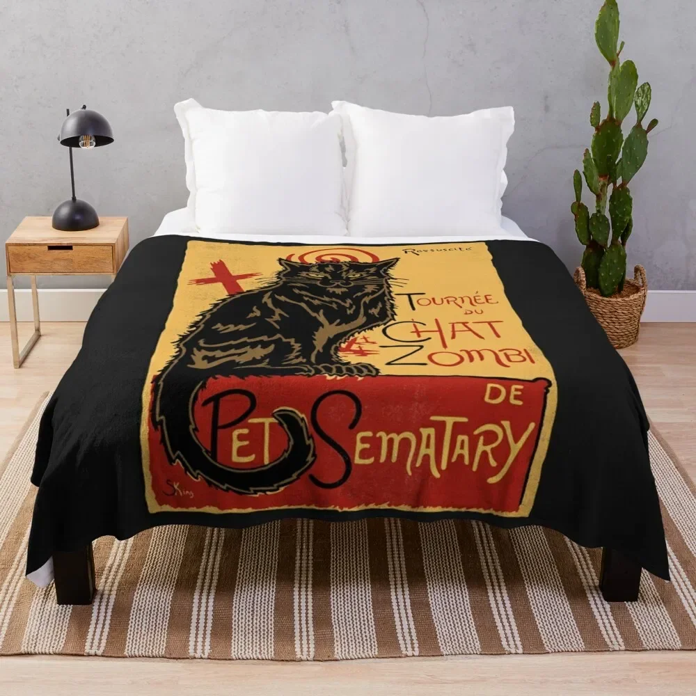 Chat Zombie (Collab with GoodIdeaRyan) Throw Blanket for sofa valentine gift ideas Warm sofa bed Blankets